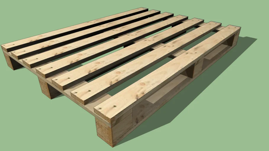 实木物流卡板托盘SU模型 SU模型免费下载_sketchup模型