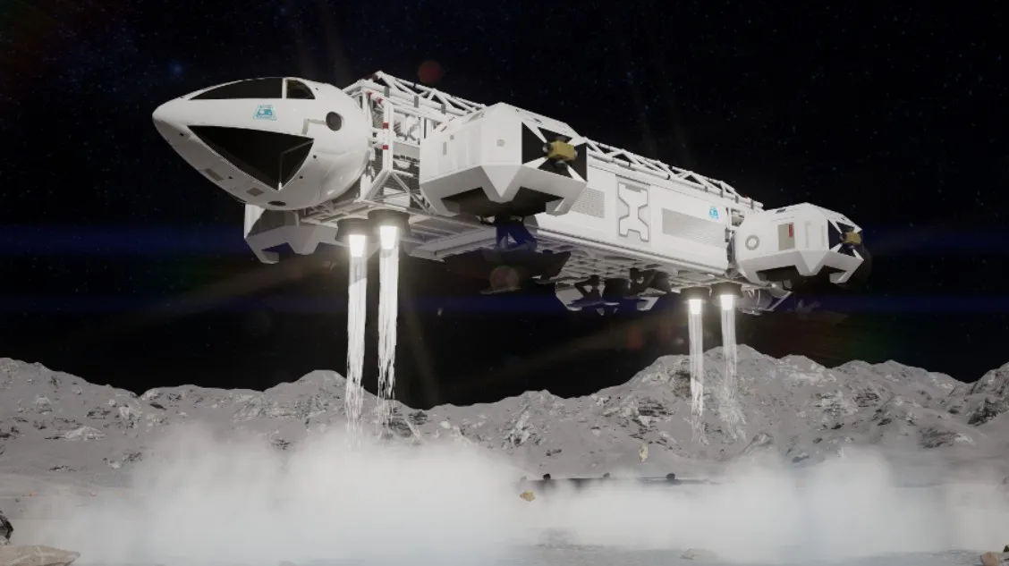 科幻登月舱运输车SU模型 SU模型免费下载_sketchup模型