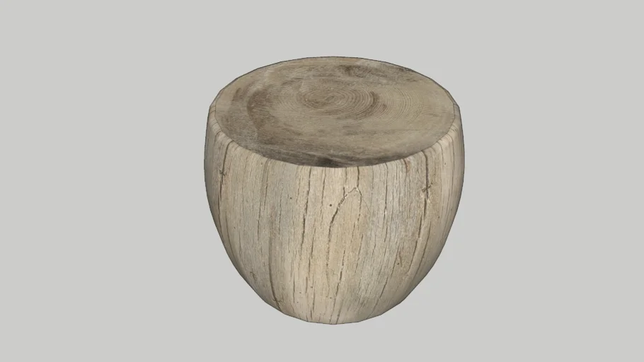 侘寂风实木木墩SU模型 SU模型免费下载_sketchup模型