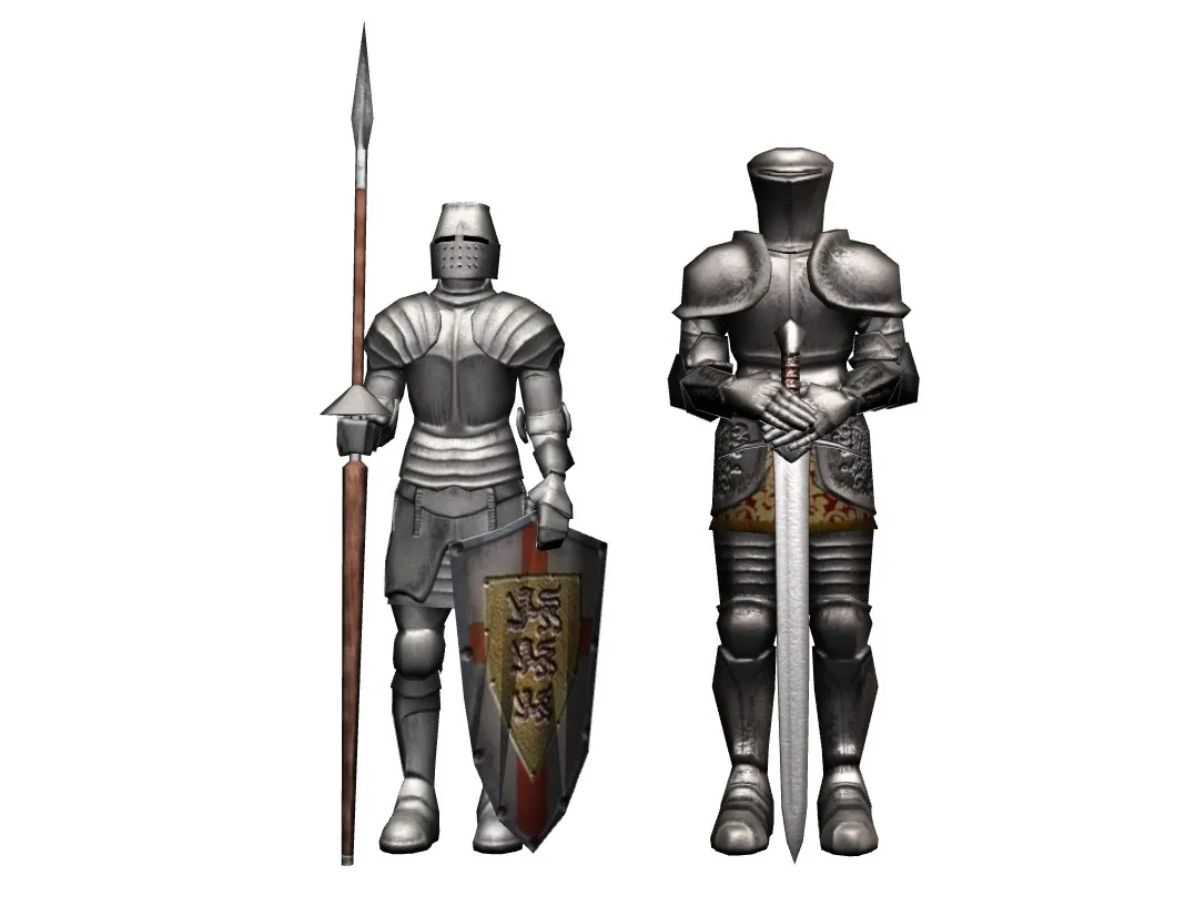 中世纪骑士铠甲SU模型 SU模型免费下载_sketchup模型