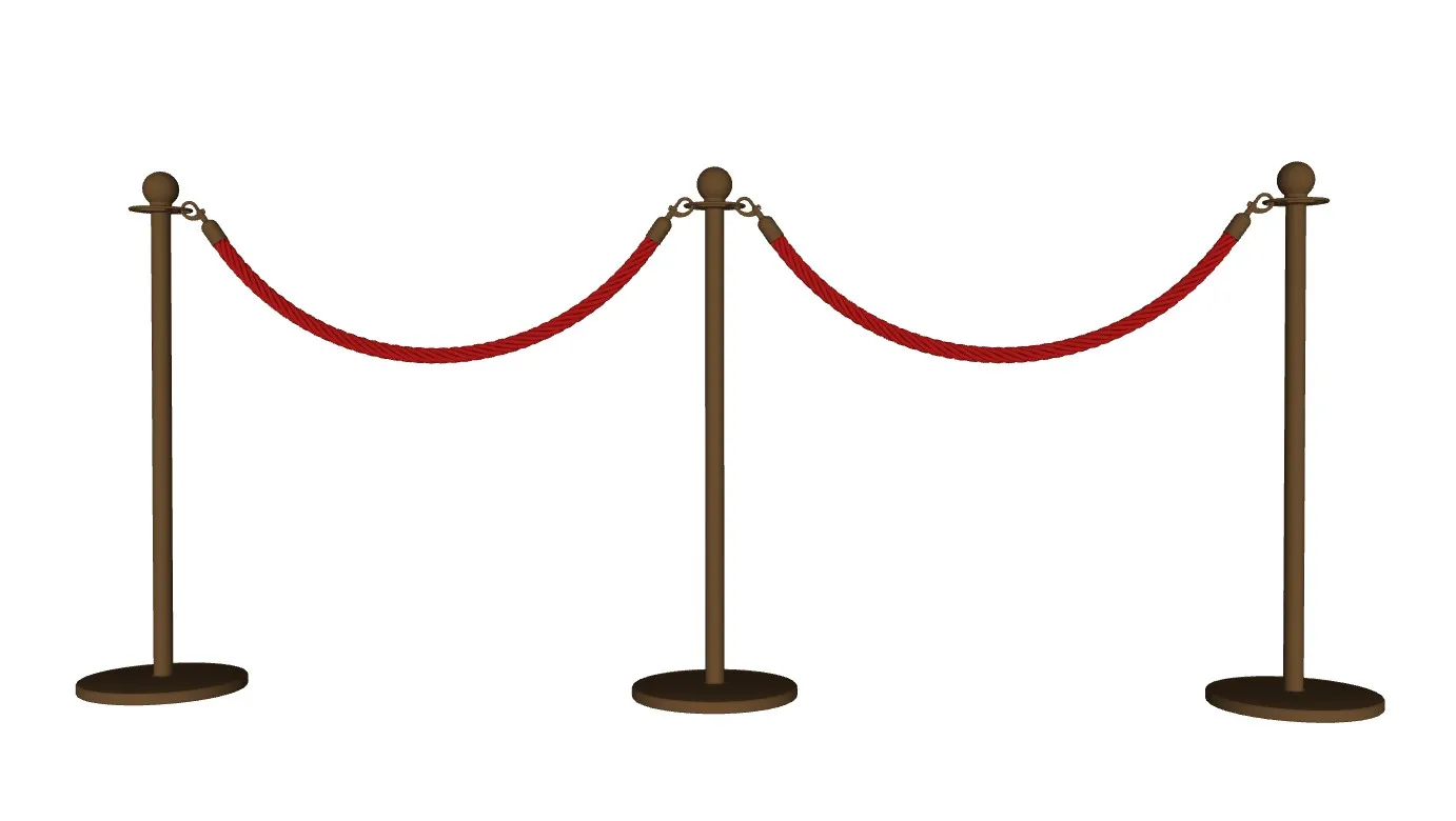 礼宾杆迎宾隔离柱迎宾柱SU模型 SU模型免费下载_sketchup模型