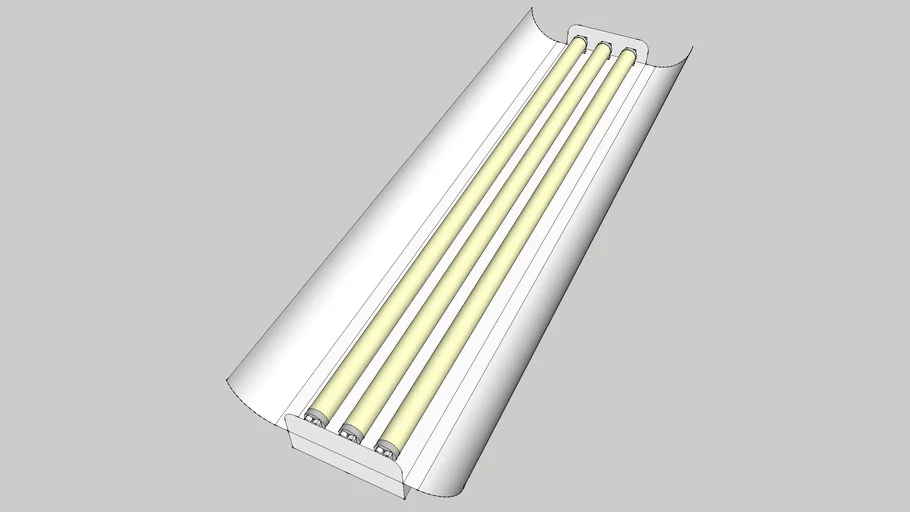 荧光灯灯管SU模型 SU模型免费下载_sketchup模型