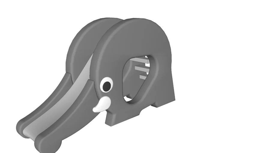 大象造型儿童滑梯SU模型 SU模型免费下载_sketchup模型