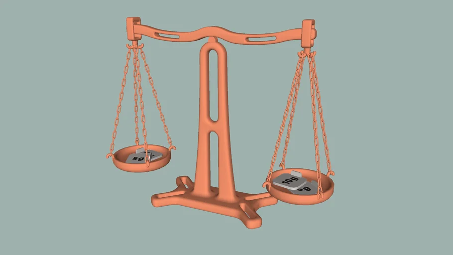 复古天平秤SU模型 SU模型免费下载_sketchup模型