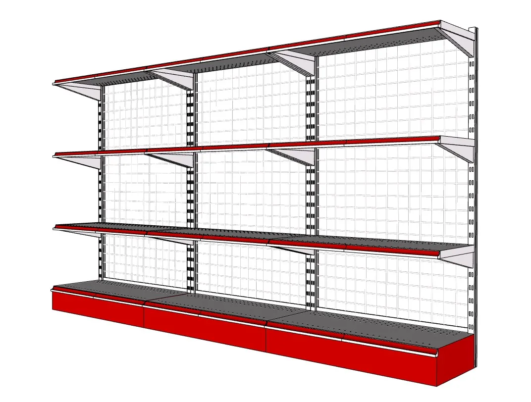 超市货架陈列架SU模型 SU模型免费下载_sketchup模型