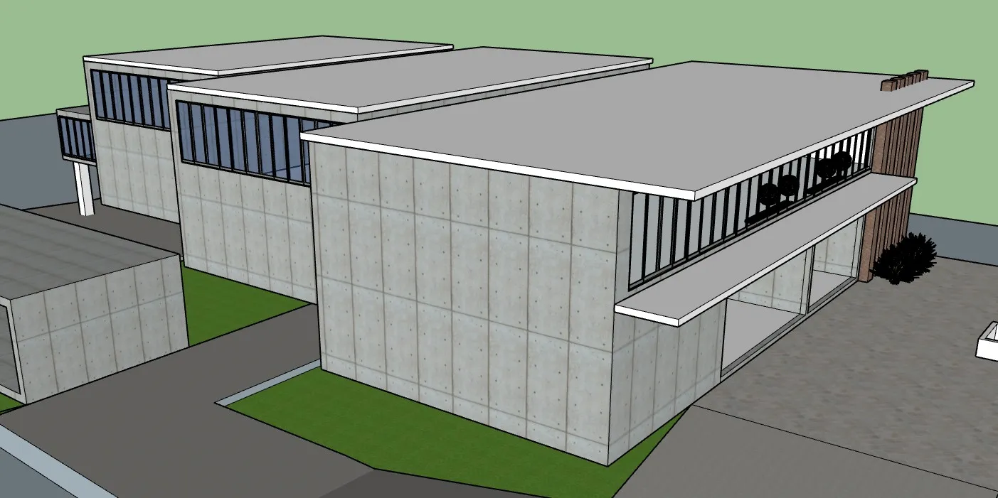 清水混凝土博物馆SU模型 SU模型免费下载_sketchup模型