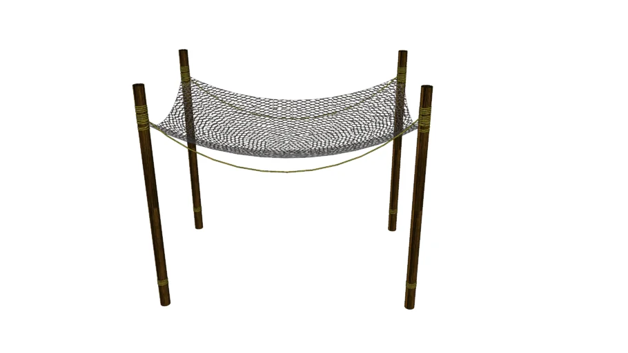 木架渔网晾晒架SU模型 SU模型免费下载_sketchup模型