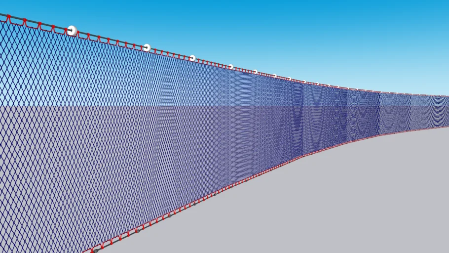 长条形悬挂渔网SU模型 SU模型免费下载_sketchup模型