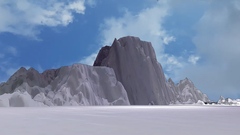 极地冰山山体SU模型 SU模型免费下载_sketchup模型
