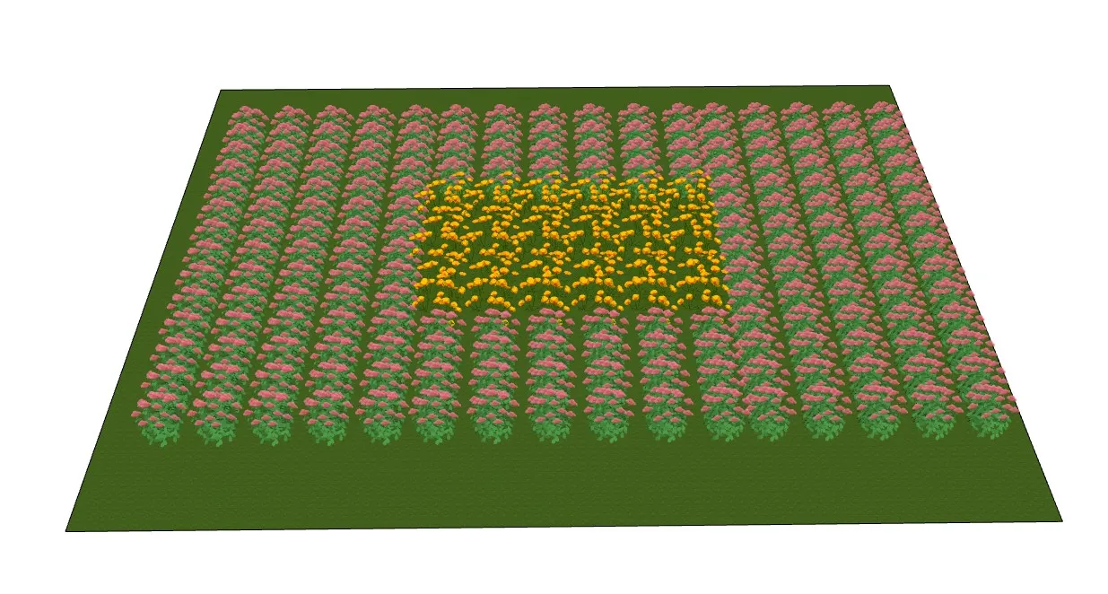 景观花海SU模型 SU模型免费下载_sketchup模型