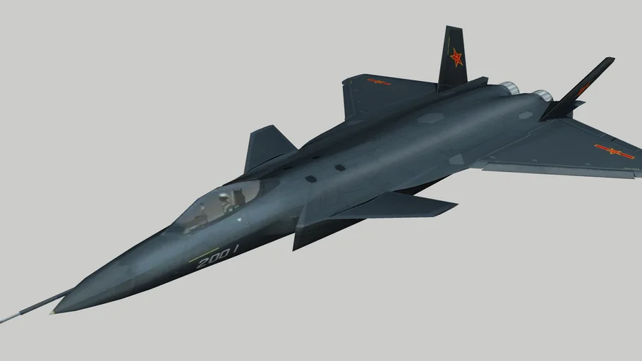 歼-20隐身战斗机SU模型 SU模型免费下载_sketchup模型