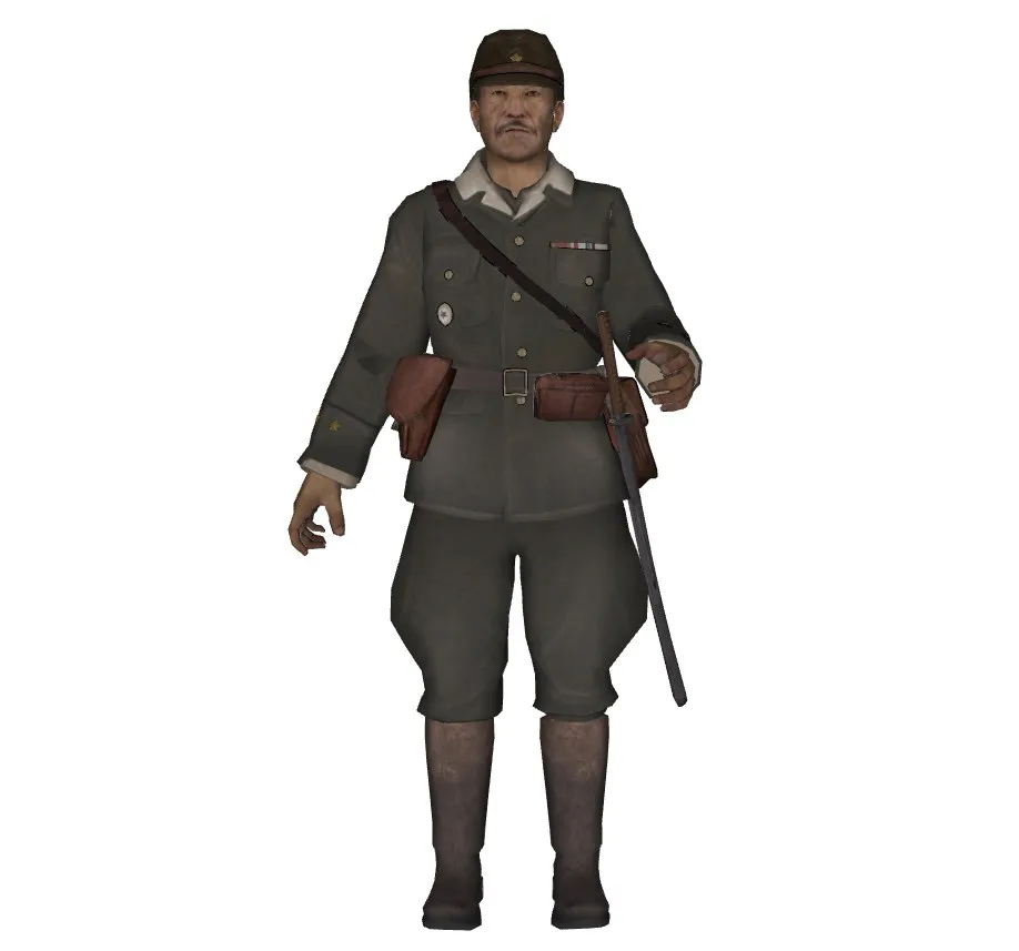 二战日本鬼子人物SU模型 SU模型免费下载_sketchup模型