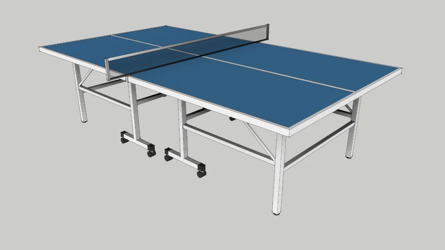 可移动乒乓球桌SU模型 SU模型免费下载_sketchup模型