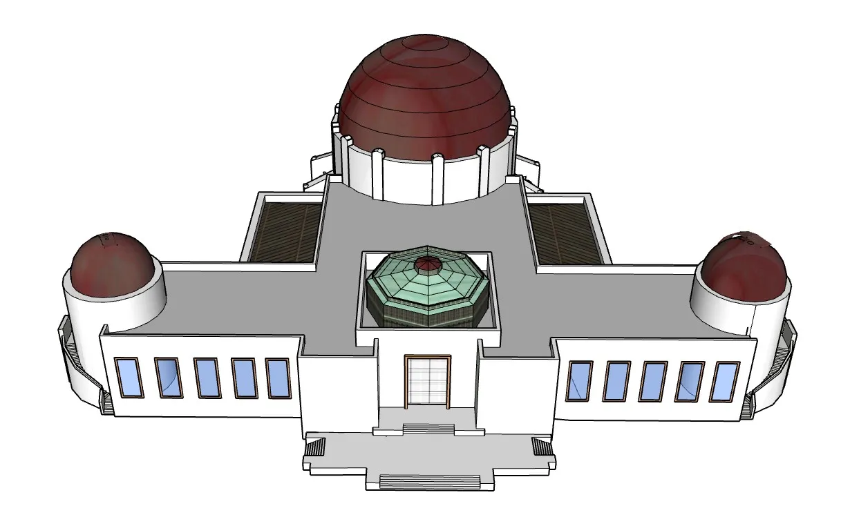 格里菲斯天文台SU模型 SU模型免费下载_sketchup模型