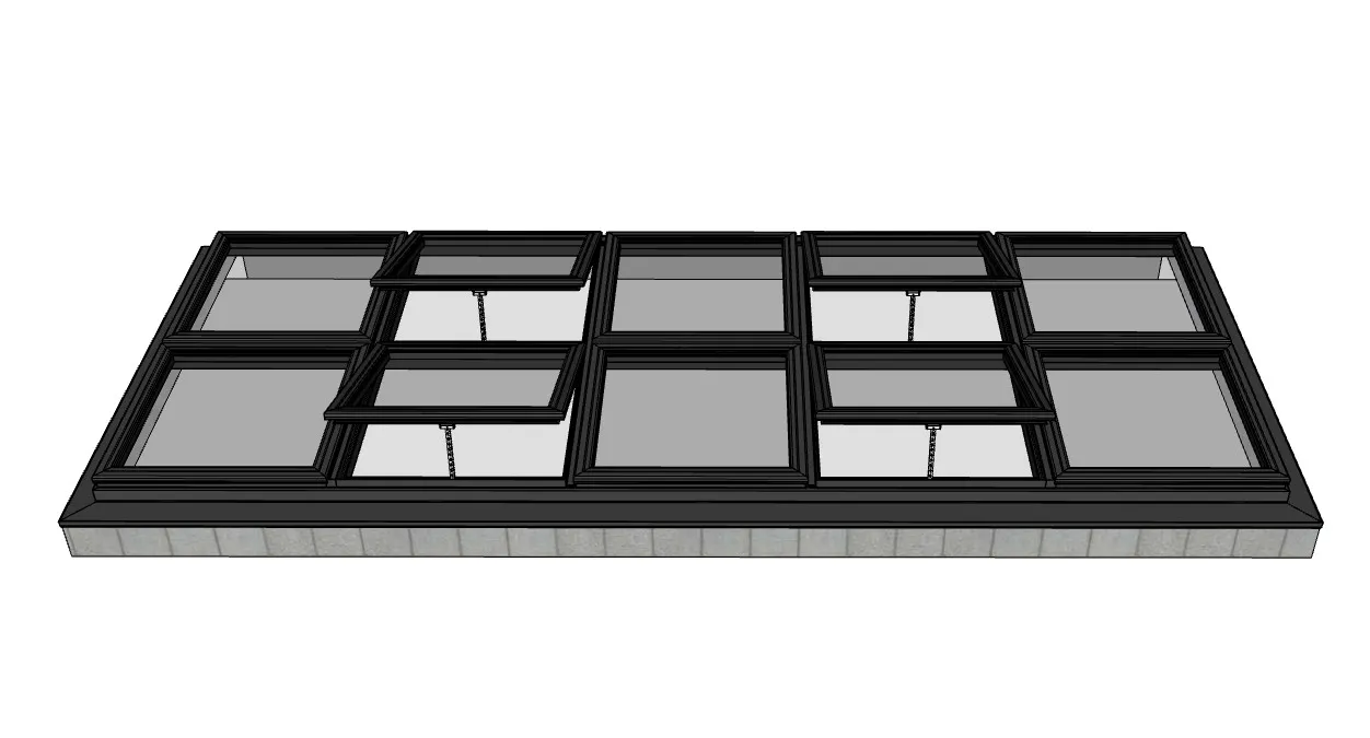 玻璃天窗采光井SU模型 SU模型免费下载_sketchup模型