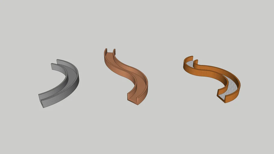 弧形景观桥组件SU模型 SU模型免费下载_sketchup模型