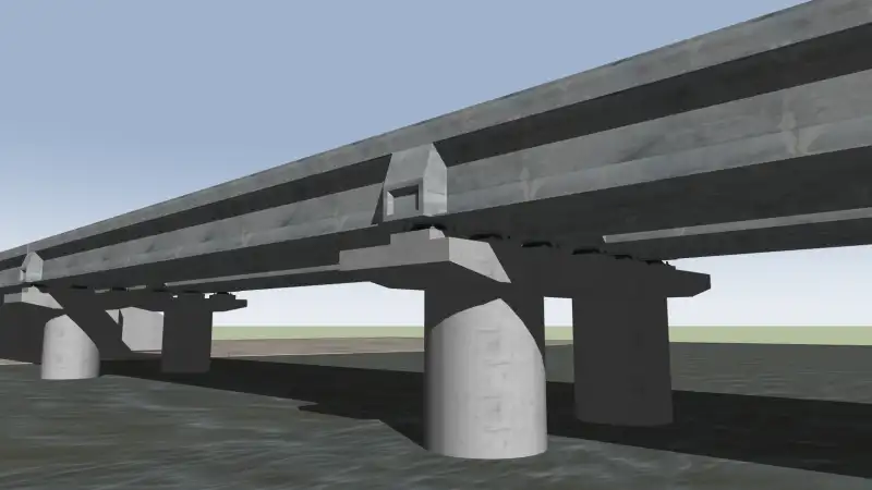 混凝土桥梁支座沙座SU模型 SU模型免费下载_sketchup模型
