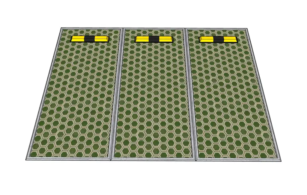 植草格生态停车位SU模型 SU模型免费下载_sketchup模型