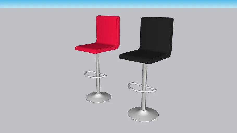 升降吧台高脚椅SU模型 SU模型免费下载_sketchup模型