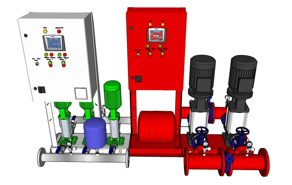 消防水泵机组SU模型 SU模型免费下载_sketchup模型