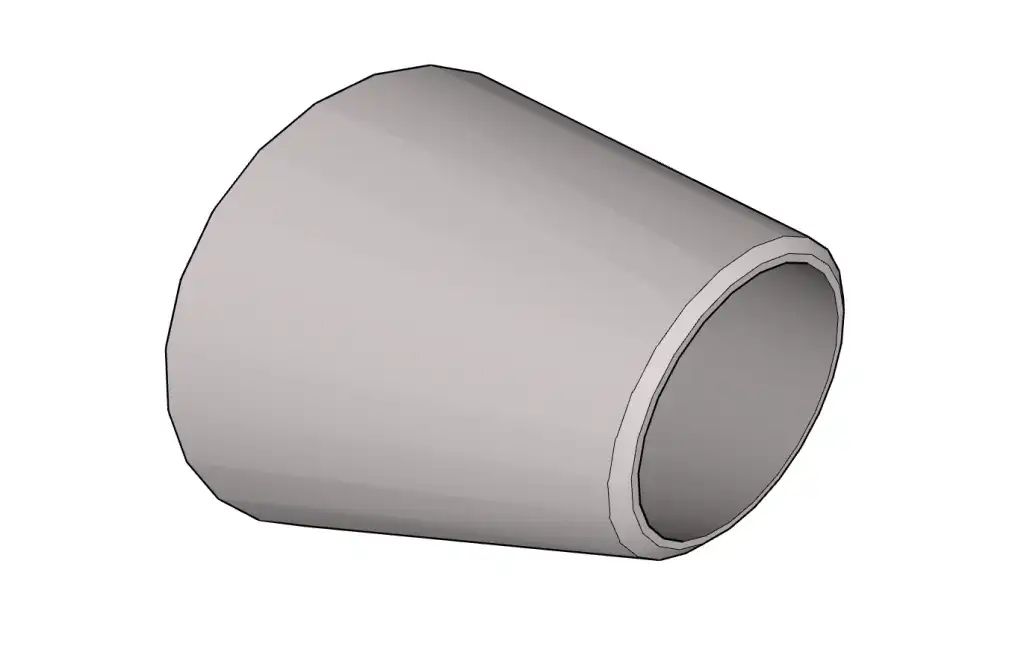 偏心异径管SU模型 SU模型免费下载_sketchup模型