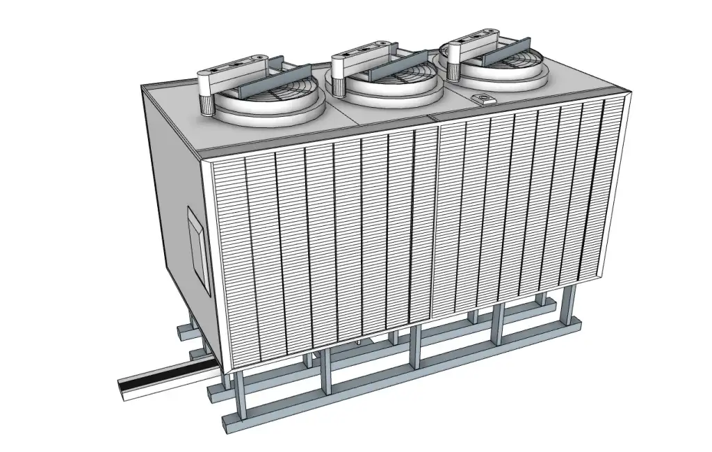 风冷热泵机组SU模型 SU模型免费下载_sketchup模型