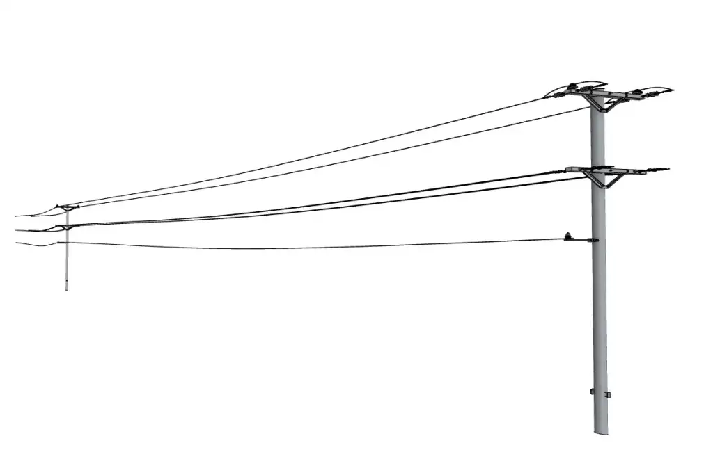 架空输电电线杆SU模型 SU模型免费下载_sketchup模型
