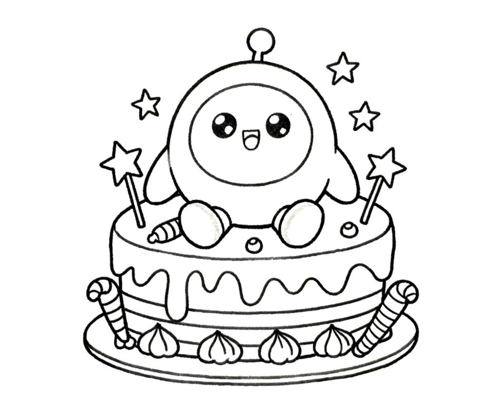 简笔画:蛋仔派对人物角色线稿图