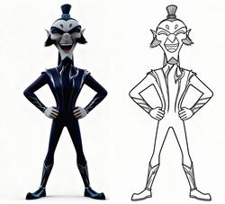 简笔画：萌系风格可爱的申公豹