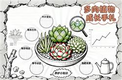 手抄报：多肉植物生长日记