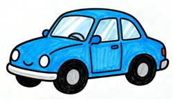 简笔画:简单的汽车