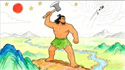 简笔画:盘古开天地