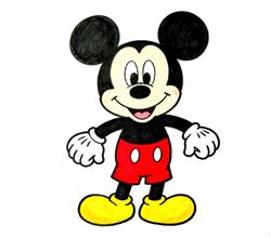 简笔画:卡通米老鼠