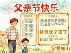 手抄报:父亲节手抄报