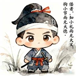 简笔画:倭者，知小礼而无大义，拘小节而无大德·