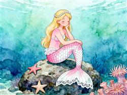 简笔画:美人鱼简笔画图片