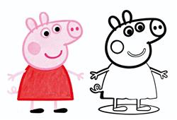 简笔画:小猪佩奇简笔画