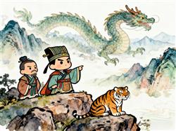 水彩画:虎踞龙盘