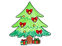 矢量图:圣诞树节日圣诞节PNG免扣图