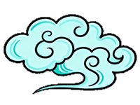 矢量图:中式祥云云纹线条免扣png图片