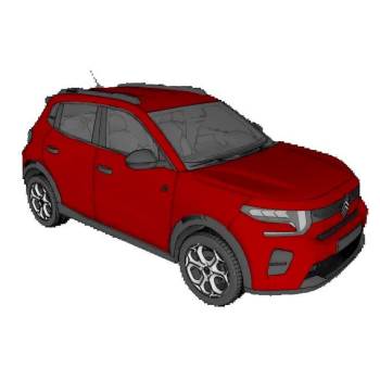 雪铁龙汽车交通工具SU模型 SU模型下载