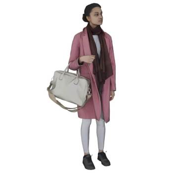 SU 外国女性人物拧包角色SU模型 SU模型免费下载