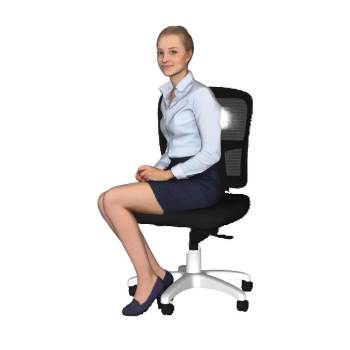 办公坐姿人物SU模型 - SU模型免费下载_sketchup模型