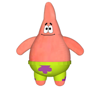 卡通人物胖大星3D草图模型