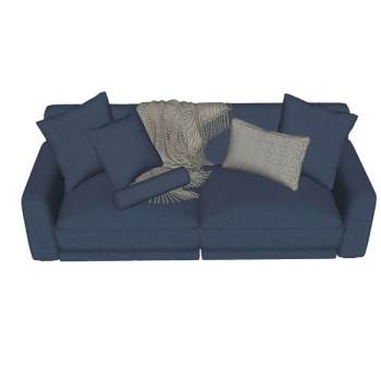 两人座布艺沙发SU模型 SU模型下载