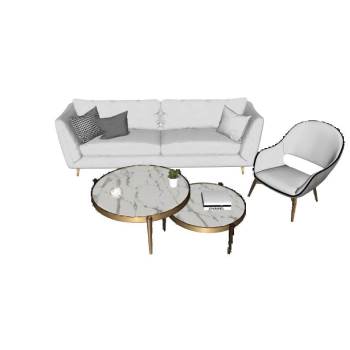 简约沙发茶几草图模型沙发SU模型 SU模型下载