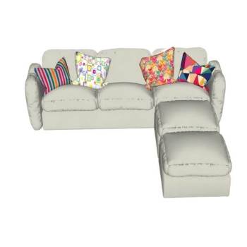 L形沙发SU模型 SU模型下载