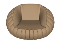 泡芙沙发3D草图模型