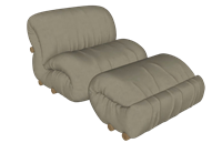 懒人休闲沙发3D草图SU下载