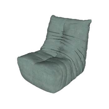 单人布艺沙发SU模型 SU模型下载